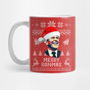 Ronald Reagan Merry Ronmas Mug